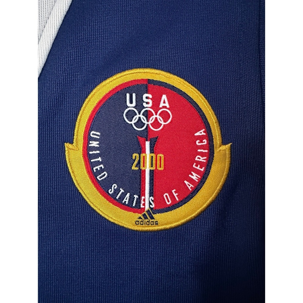 Vintage USA Olympics Track Jacket Womens Large Red White Blue Sydney 2000 Adidas - Picture 2 of 8